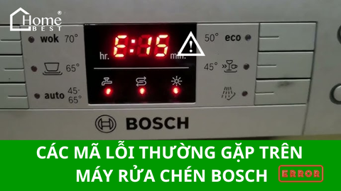 Các lỗi thường gặp trên máy rửa chén Bosch