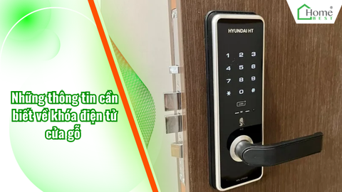 Những thông tin cần biết về khóa điện tử cửa gỗ