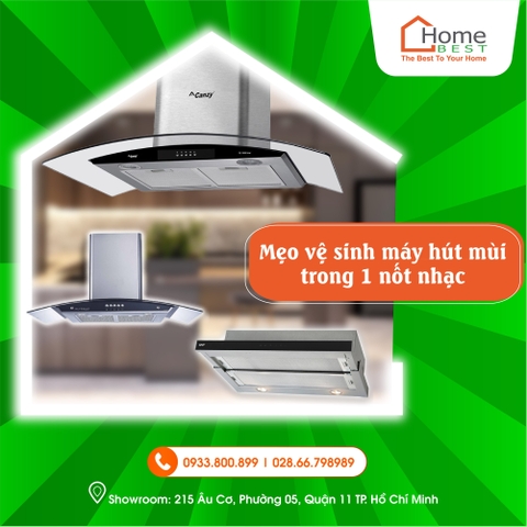 Mẹo vệ sinh máy hút mùi trong 1 nốt nhạc