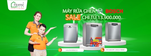 "Một bước đơn giản, giá cực hời - Máy rửa chén Bosch đợi bạn tới ngay, chỉ từ 13.900.000 đ!"
