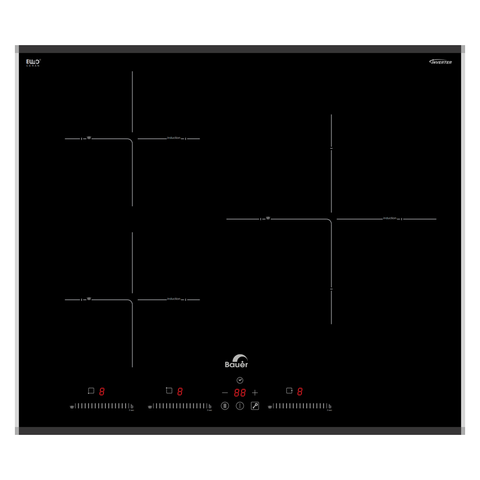 Bếp từ 3 vùng nấu Bauer BEU630GT2E