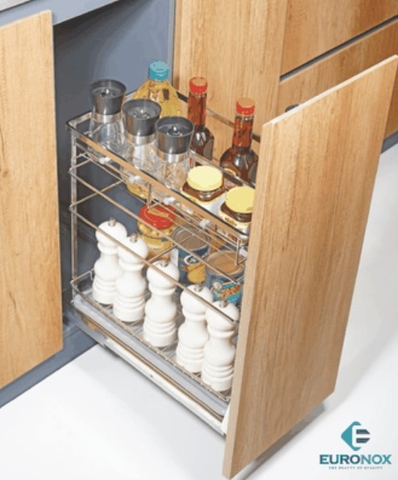 Giá chai lọ đa năng nan dẹt 3 tầng Euronox EU2.20G