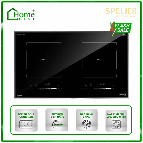 Bếp từ đôi Spelier SPM-T90B PLUS