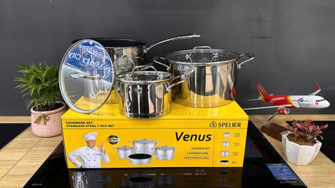 Bộ nồi inox 7 món Spelier VENUS