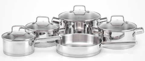 Bộ nồi inox 9 món Malloca SA-1503