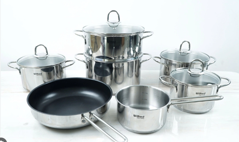 Bộ nồi inox 7 món Chefs Wilford WF7Plus
