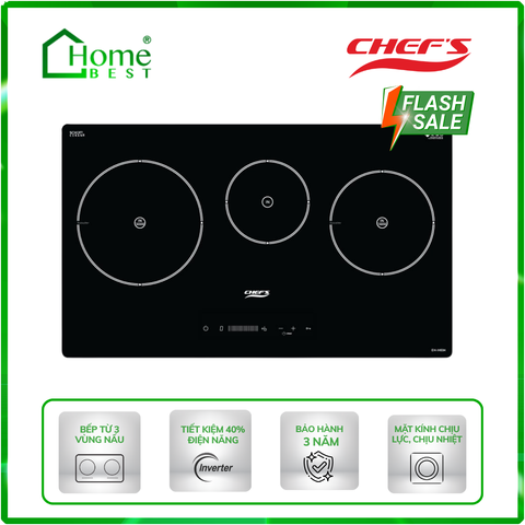 Bếp từ 3 vùng nấu Chefs EH-IH534