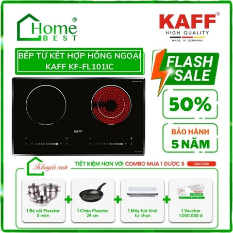 (Combo) Bếp từ kết hợp hồng ngoại KAFF KF-FL101IC