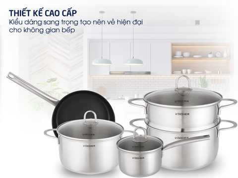 Bộ nồi 5 món Kocher MUNICH
