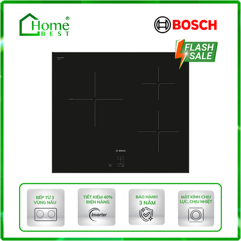 Bếp từ 3 vùng nấu Bosch PUC61KAA5E