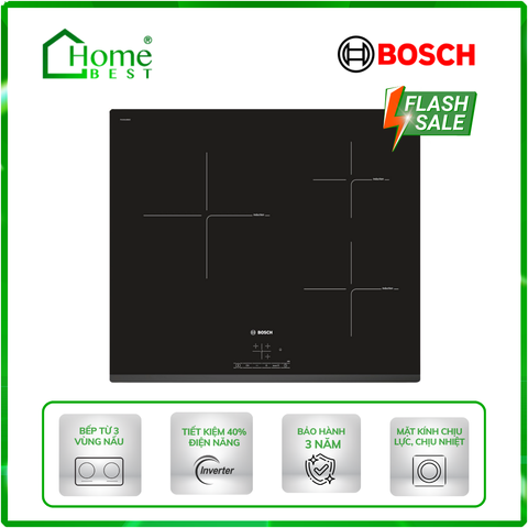 Bếp từ 3 vùng nấu Bosch PUJ631BB2E