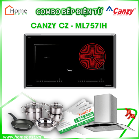 (Combo) Bếp từ kết hợp hồng ngoại Canzy CZ-ML757IH
