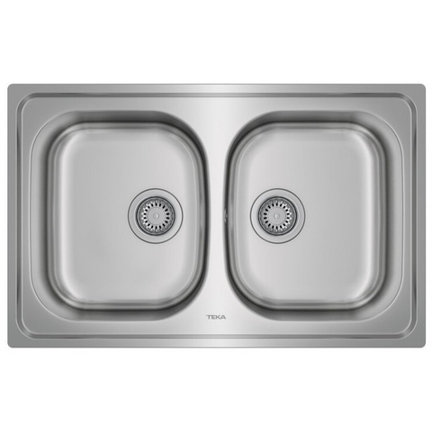 Chậu rửa 2 hộc Teka UNIVERSE 80T-XP 2B