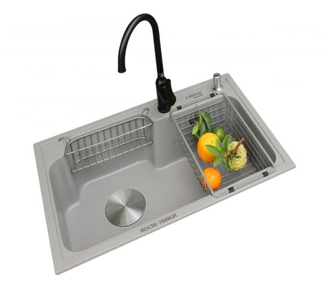 Chậu rửa 1 hộc đá nhân tạo I-Royal IRDCRE-7848GR