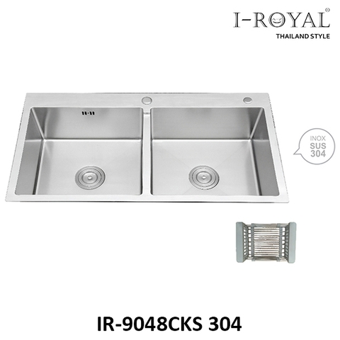 CHẬU RỬA CHÉN BÁT I-ROYAL IR-9048CKS 304