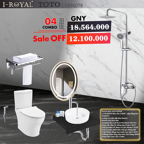 Combo thiết bị vệ sinh 9 món - Combo 04