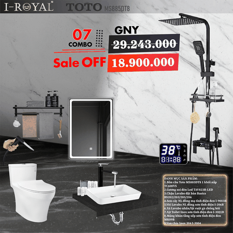 Combo thiết bị vệ sinh 9 món - Combo 07