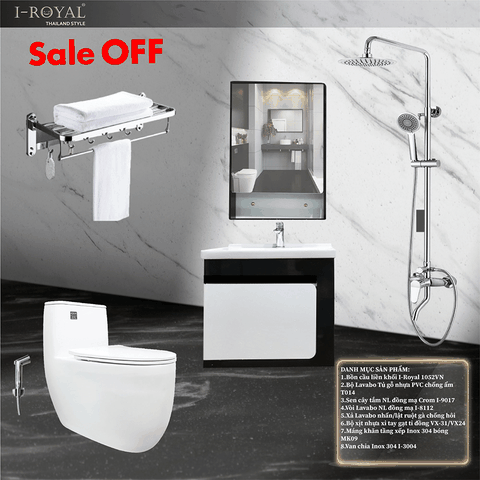 Combo thiết bị vệ sinh 8 món - Combo 16