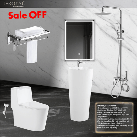 Combo thiết bị vệ sinh 9 món - Combo 17