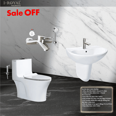 Combo thiết bị vệ sinh 9 món - Combo 20