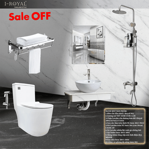 Combo thiết bị vệ sinh 10 món - Combo 21