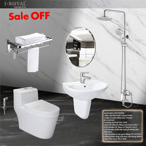 Combo thiết bị vệ sinh 9 món - Combo 22