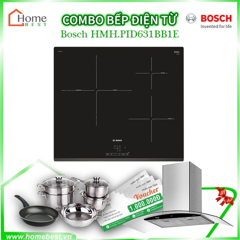 (Combo) Bếp từ 3 vùng nấu Bosch HMH.PID631BB1E