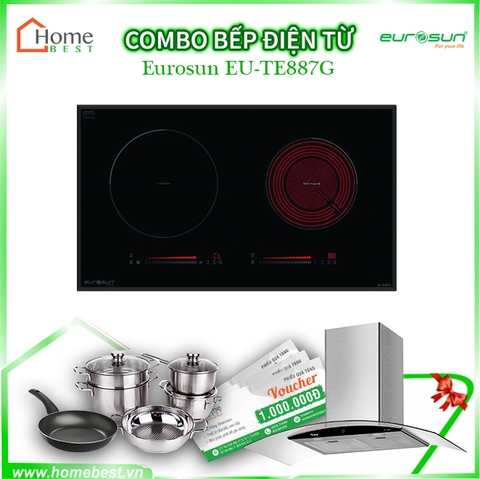 (Combo) Bếp từ kết hợp hồng ngoại Eurosun EU-TE887G