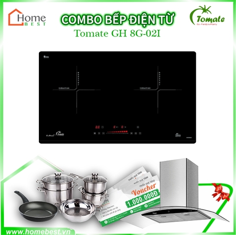 (Combo) Bếp điện từ đôi Tomate GH 8G-02I