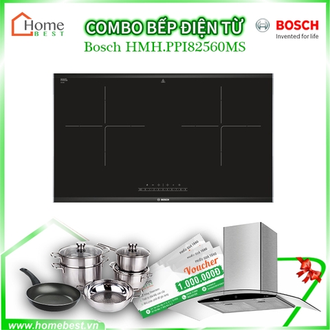 (Combo) Bếp điện từ đôi Bosch HMH.PPI82560MS