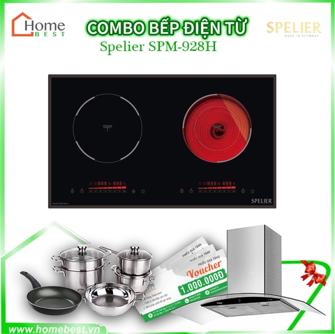 (Combo) Bếp điện từ kết hợp hồng ngoại Spelier SPM 928H