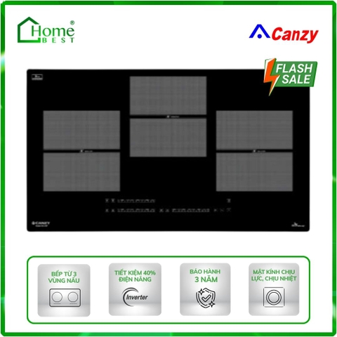 Bếp từ 3 vùng nấu Canzy CZ 03T