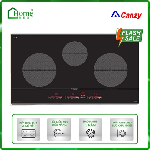 Bếp từ 3 vùng nấu Canzy CZ-595Luxury