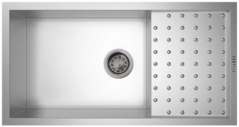 Bồn rửa bằng thép Quadro Polo D100