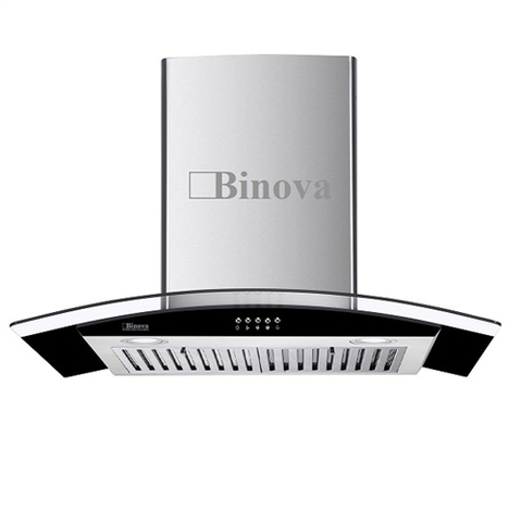 Máy hút khói, hút mùi kính cong Binova BI-1800SH (70cm)