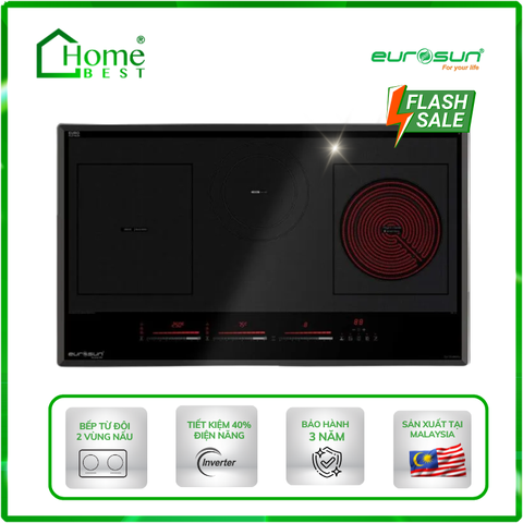 Bếp từ kết hợp hồng ngoại Eurosun EU - TE398Pro