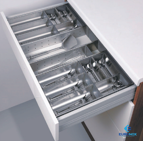 Khay chia thìa nĩa inox Euronox EU1-I45B.304/ I50B.304