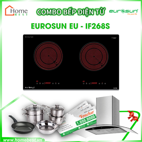 Bếp hồng ngoại đôi Eurosun EU-IF268S Combo
