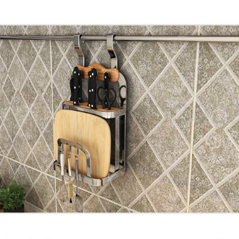 Giá để dao thớt treo ngoài inox 304 Eurogold EV228