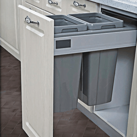 Thùng rác đôi 36L, cánh kéo Garis GW07.40