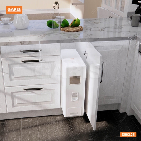 Thùng gạo nhựa ABS cao cấp, cánh mở Garis GR02.25