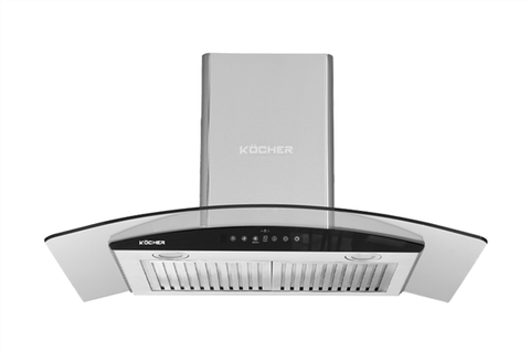 Máy hút khói, hút mùi kính cong Kocher K-226I ( Cảm biến vẫy tay thông minh )