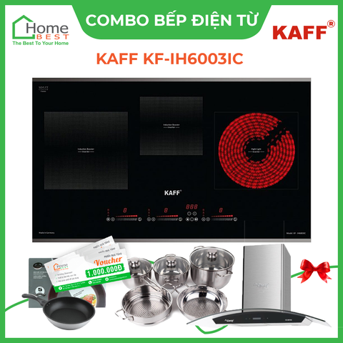 (Combo) Bếp từ kết hợp hồng ngoại Kaff KF-IH6003IH
