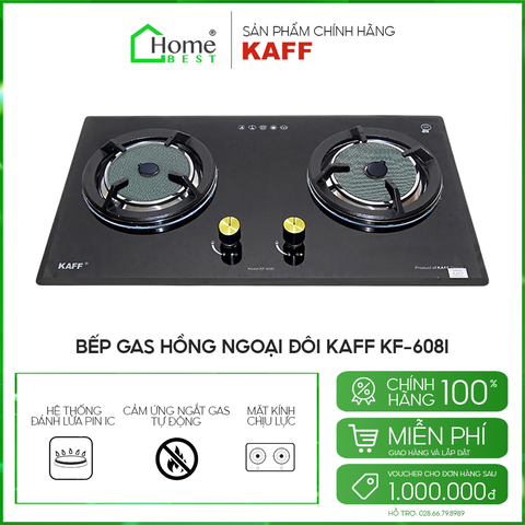 Bếp gas âm hồng ngoại KAFF KF-608I