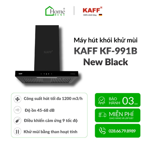 Máy hút khói, hút mùi kính ngang KAFF KF - 991B New Black