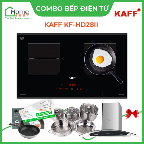 (Combo) Bếp điện từ đôi Kaff KF-HD28II Combo