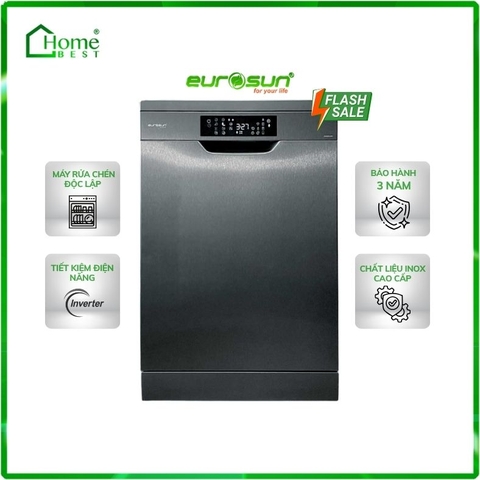 Máy rửa chén bát độc lập Eurosun SMS80EU15E