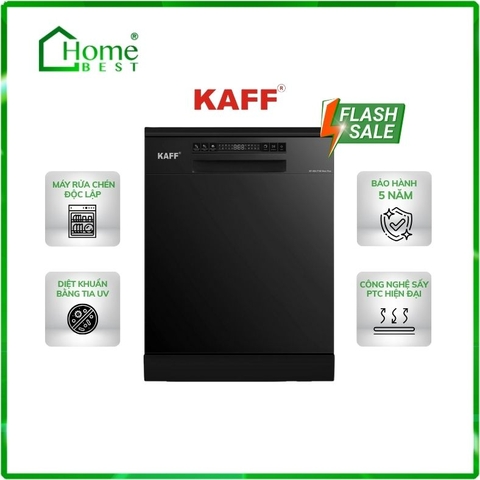 Máy rửa chén bát Kaff KF-SBL775B New Plus 2025 ( Công nghệ sấy PTC )