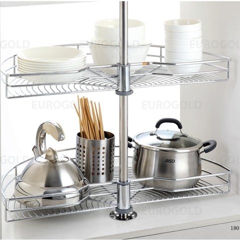 Mâm xoay inox nan tròn Eurogold 180A/ 180C