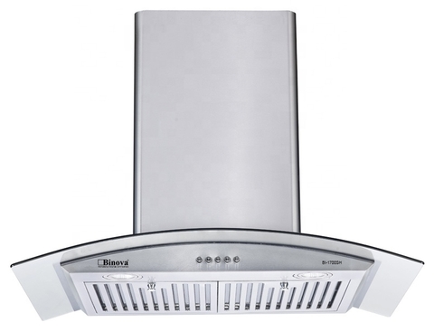 Máy hút khói, hút mùi kính cong Binova BI-1700SH (70cm)